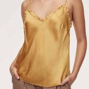 aritzia tank top gold